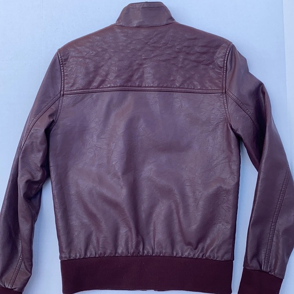 New G by GUESS Men's Mozo Faux-Leather Jacket - Picture 10 of 11